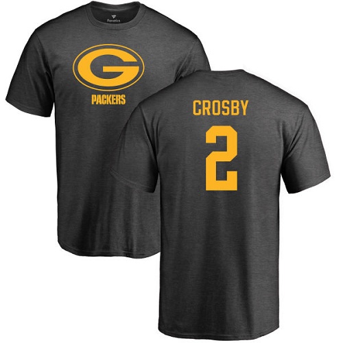 Green Bay Packers Ash #2 Crosby Mason One Color Nike NFL T Shirt